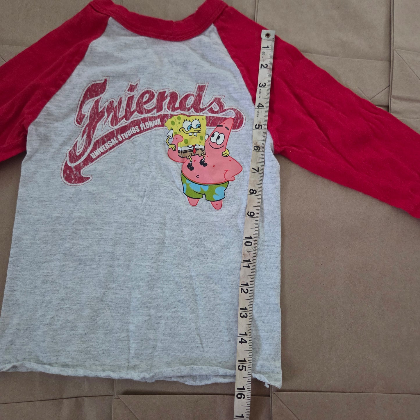 Y2k Spongebob & Patrick Reglan Shirt 3t/4t