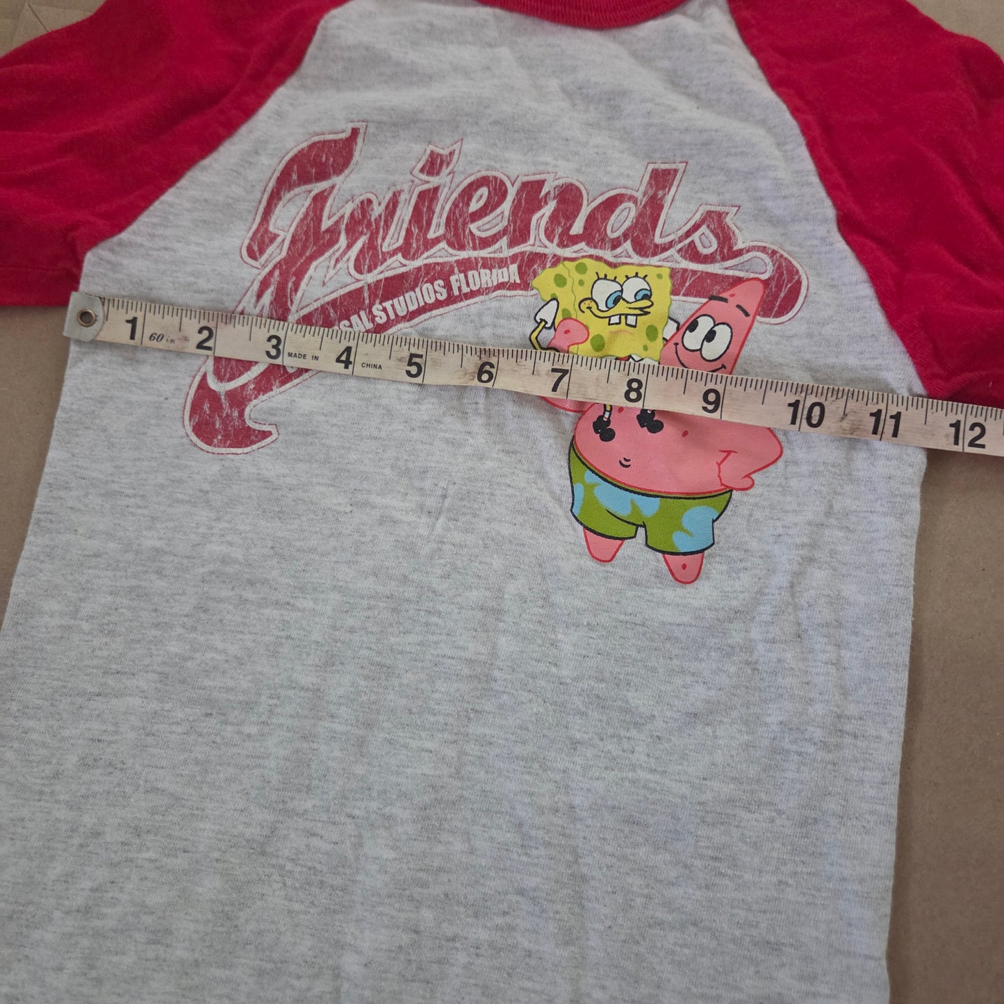 Y2k Spongebob & Patrick Reglan Shirt 3t/4t