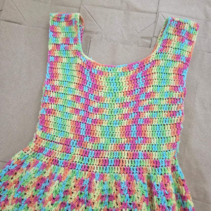 Vintage Colorful Knit Dress kids 10/12