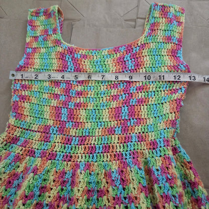Vintage Colorful Knit Dress kids 10/12