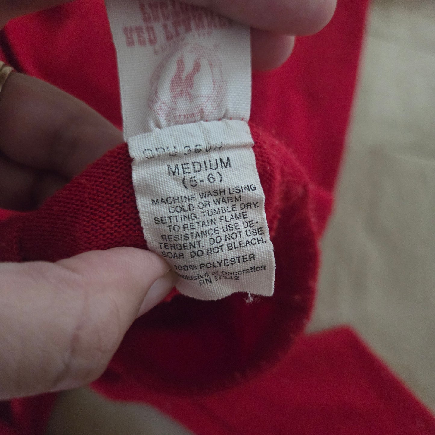 80s Vintage Fireman Pajamas 5t
