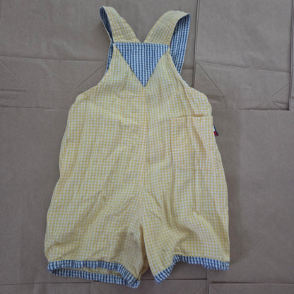 90s Vintage Tommy Hilfiger Yellow Shortalls 12-18 months