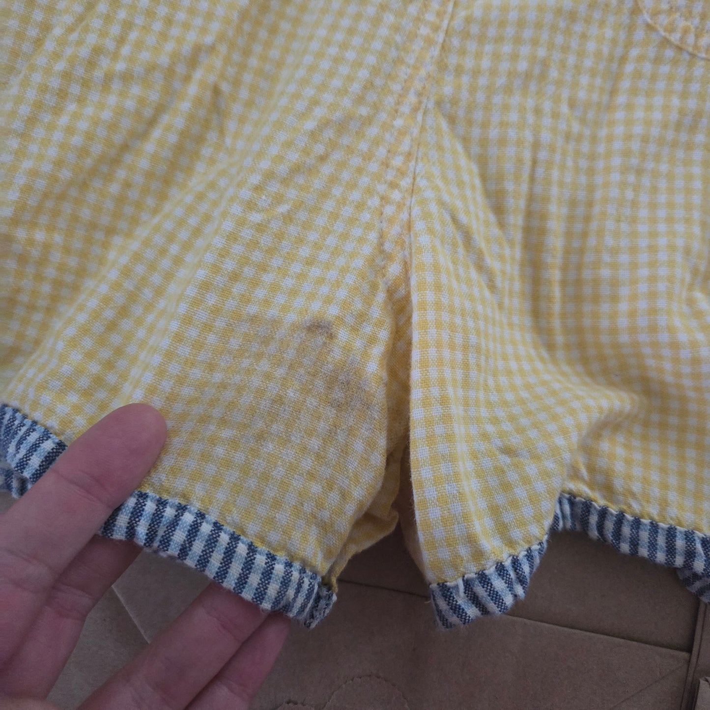 90s Vintage Tommy Hilfiger Yellow Shortalls 12-18 months