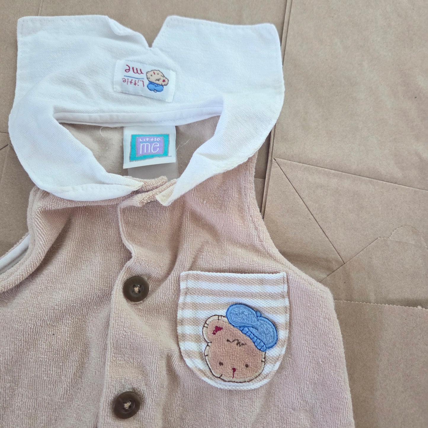 Y2k Vintage Sailor Bear Romper 6 months