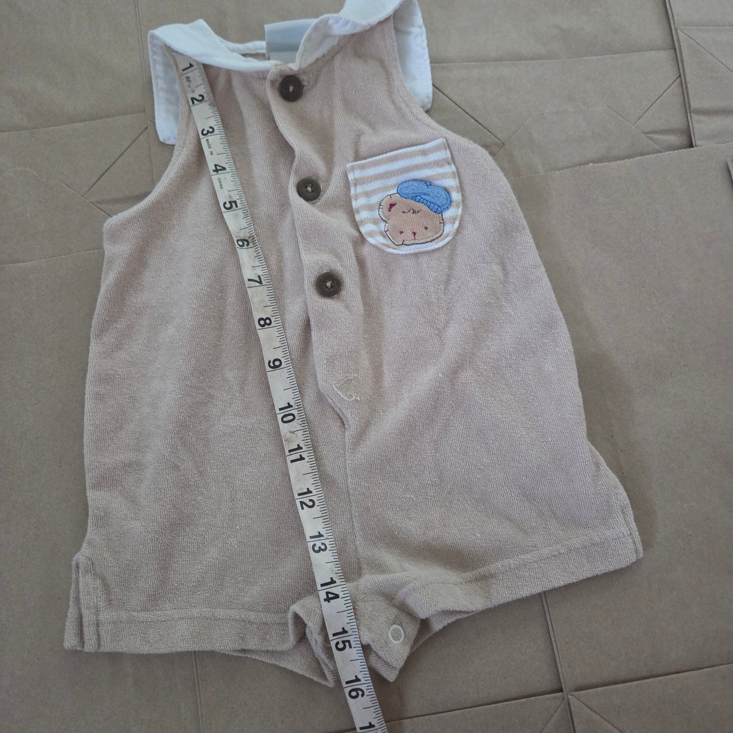 Y2k Vintage Sailor Bear Romper 6 months