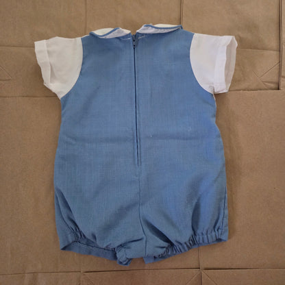 90s Vintage Sailboat Romper 6-9 months