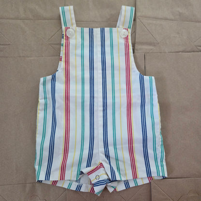 70s Vintage Striped Romper 9-12 months