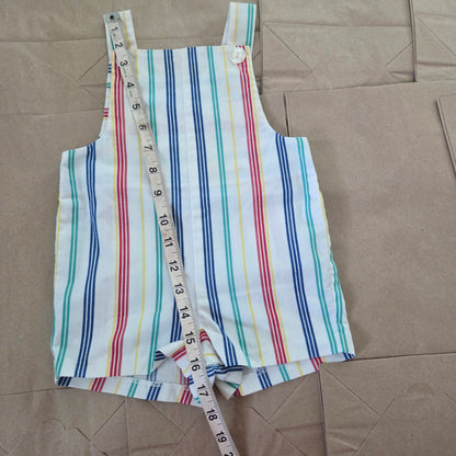 70s Vintage Striped Romper 9-12 months