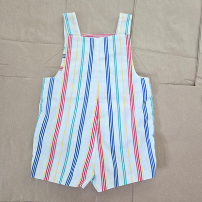 70s Vintage Striped Romper 9-12 months