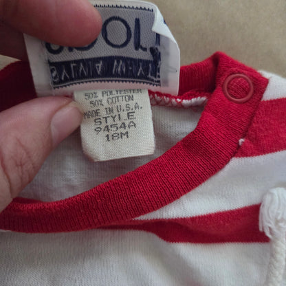 90s Vintage Anchor Sailor Romper 9-12 months