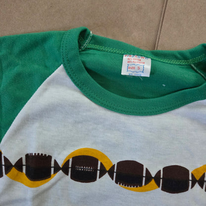 80s Vintage Football Tee 2t/3t