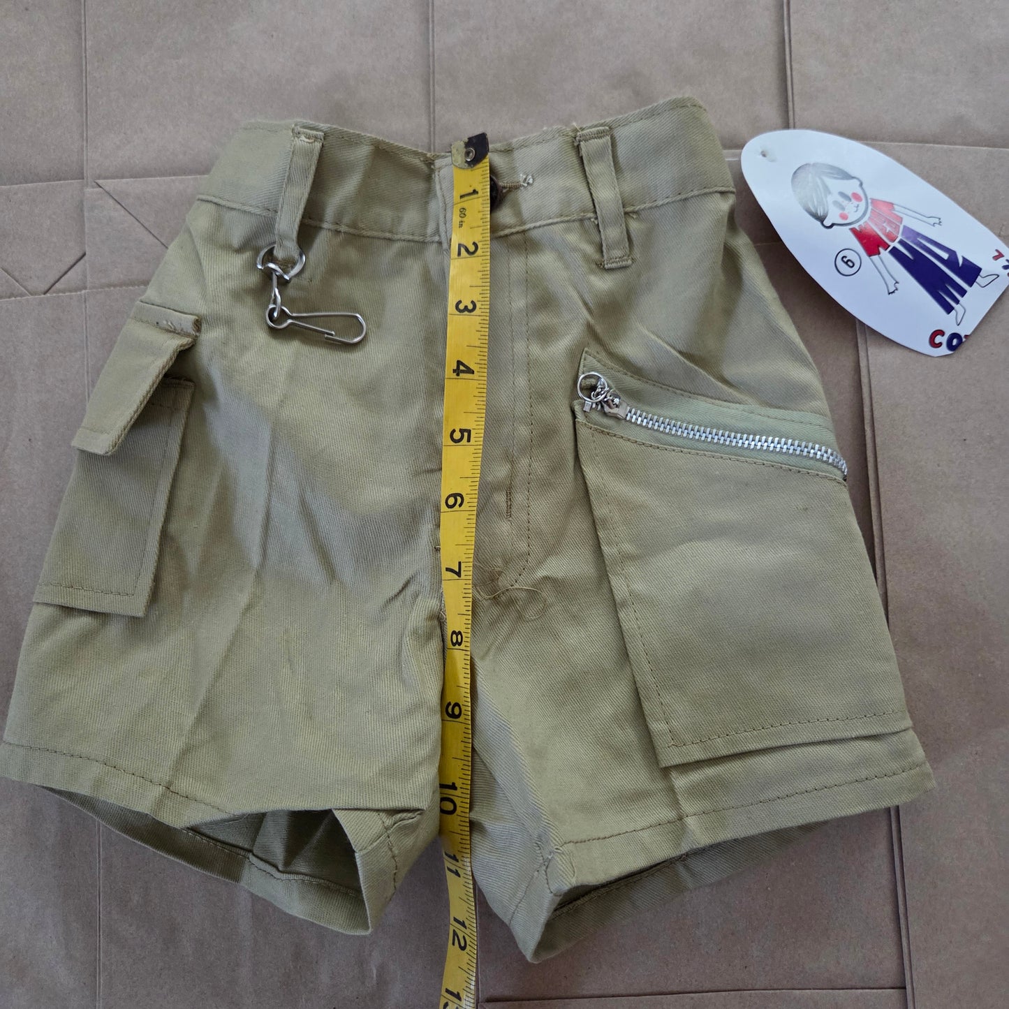 80s Vintage Deadstock Tan Shorts 4t