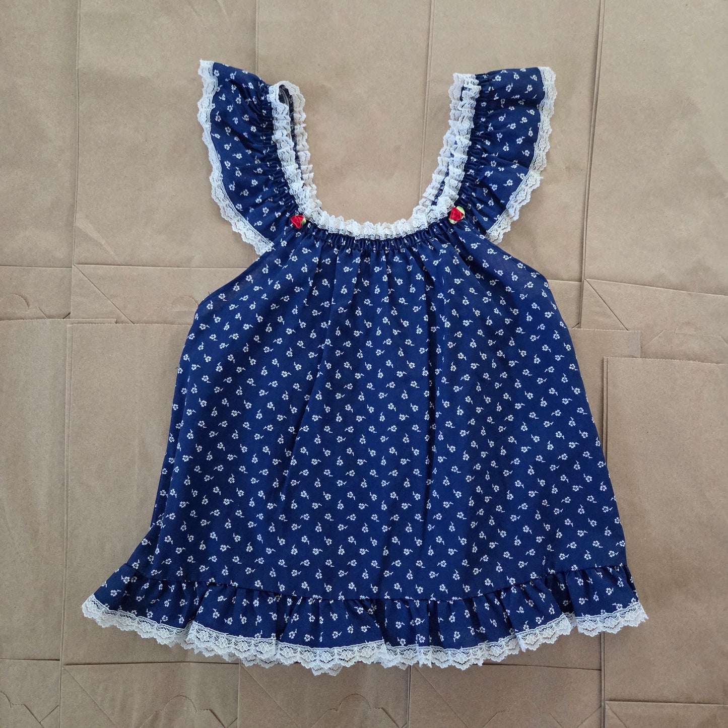 70s/80s Vintage Floral Tunic kids 6