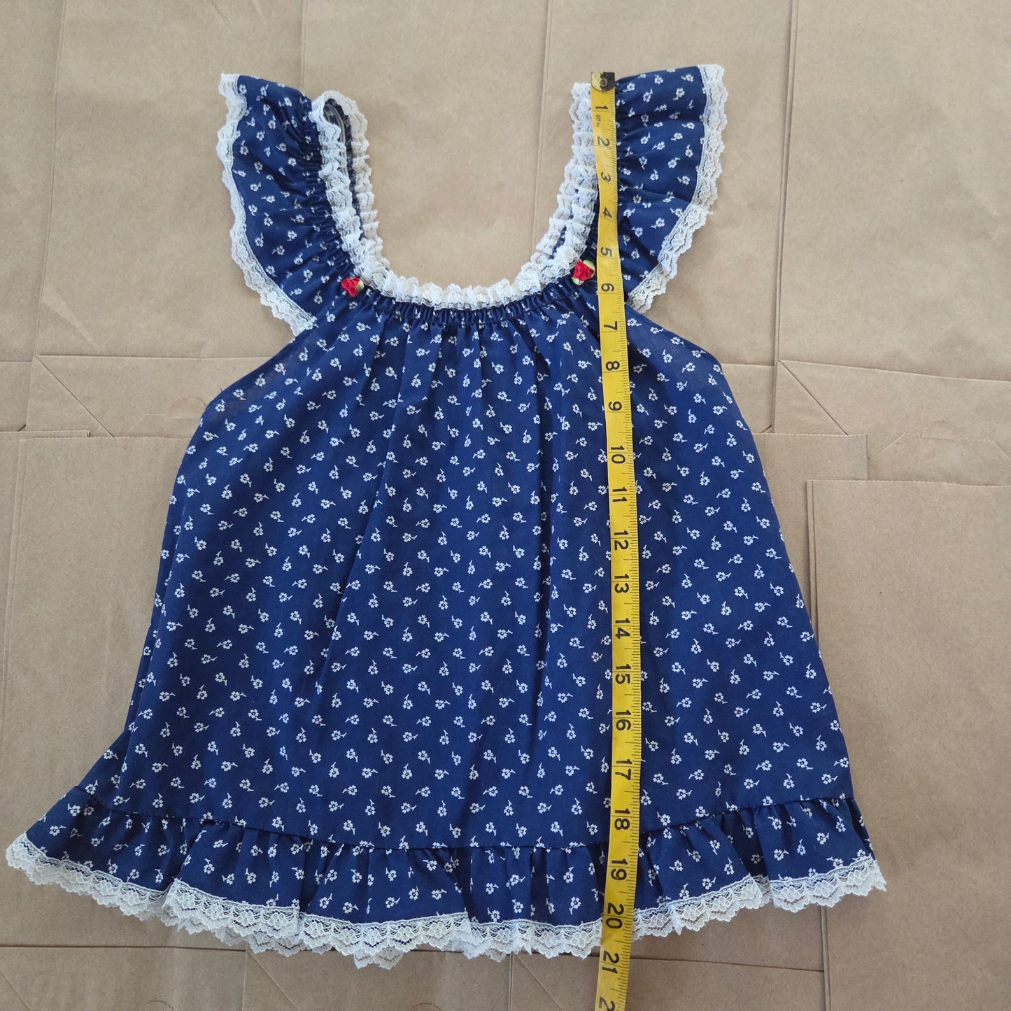 70s/80s Vintage Floral Tunic kids 6