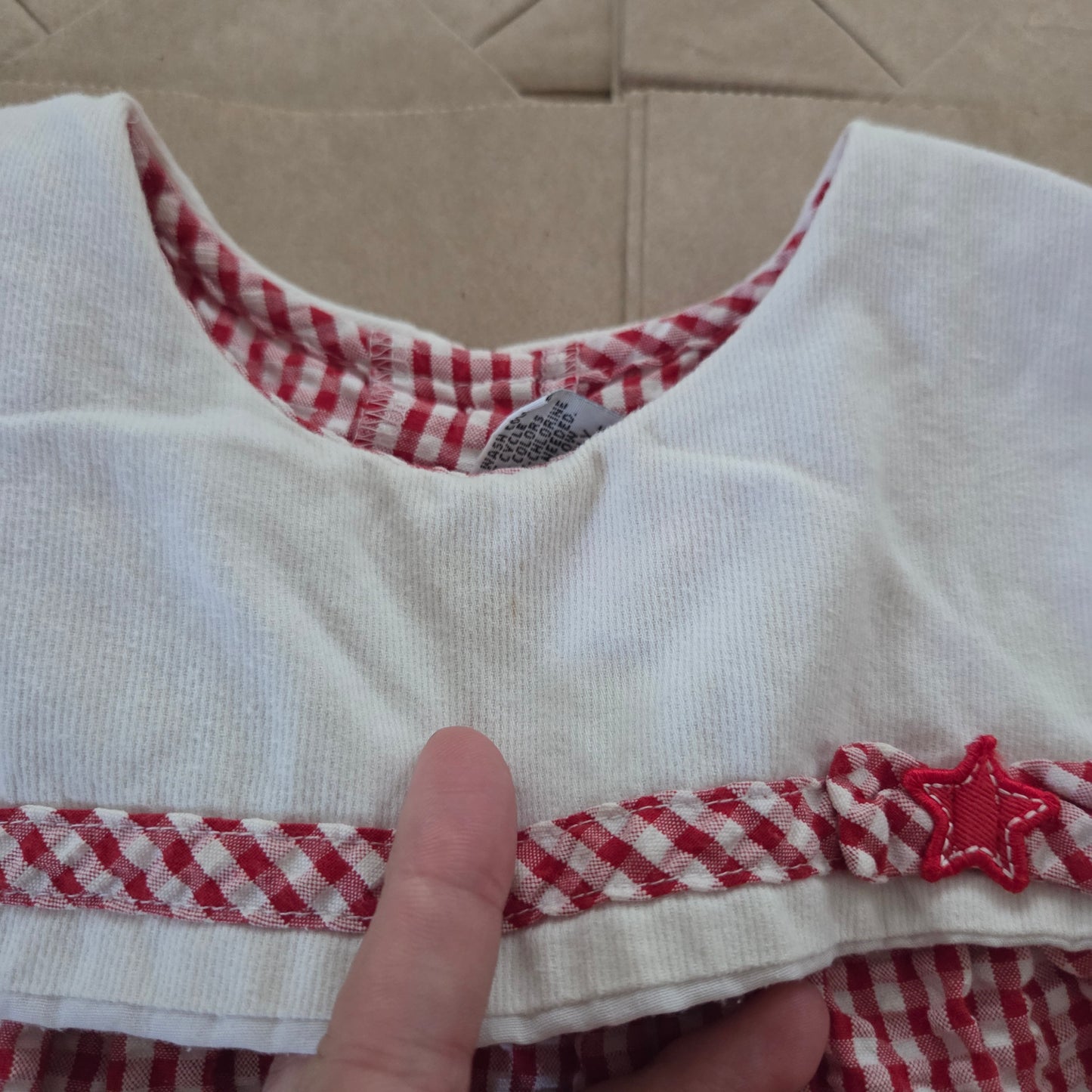 90s Vintage Sailboat Seersucker Gingham Dress 4t/5t