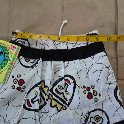 80s Vintage Deadstock Abstract Swim Trunks 5t/6