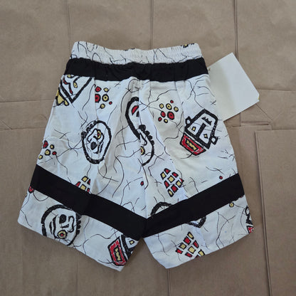 80s Vintage Deadstock Abstract Swim Trunks 5t/6