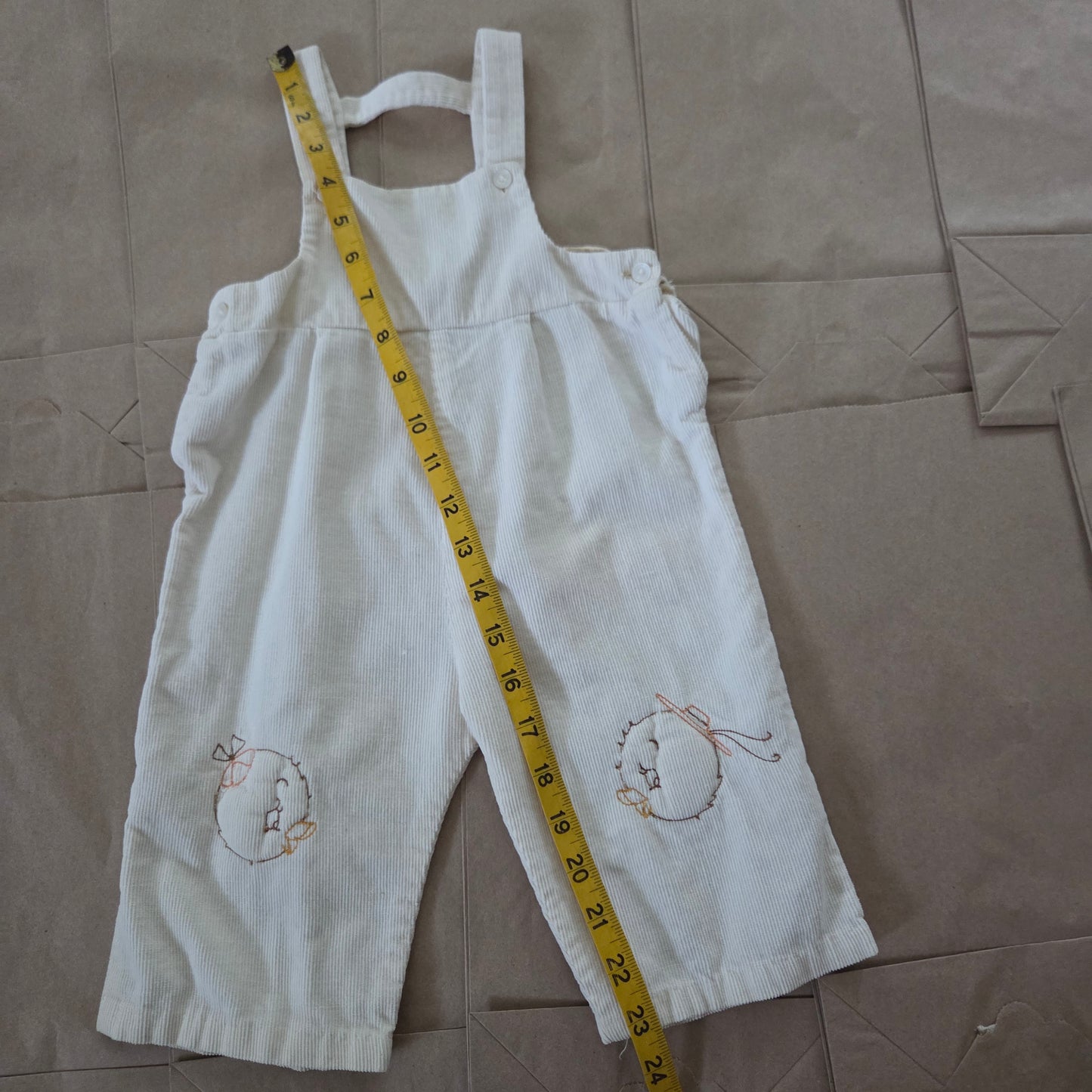 50s/60s Vintage Ducks Overalls 6-9 months