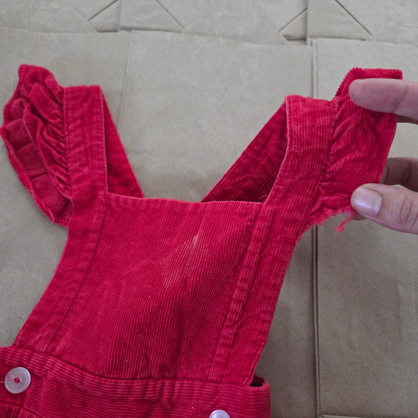80s Vintage Kitties Overalls 12-18 months