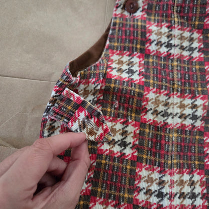 70s Vintage Houndstooth Plaid Overalls 9 months