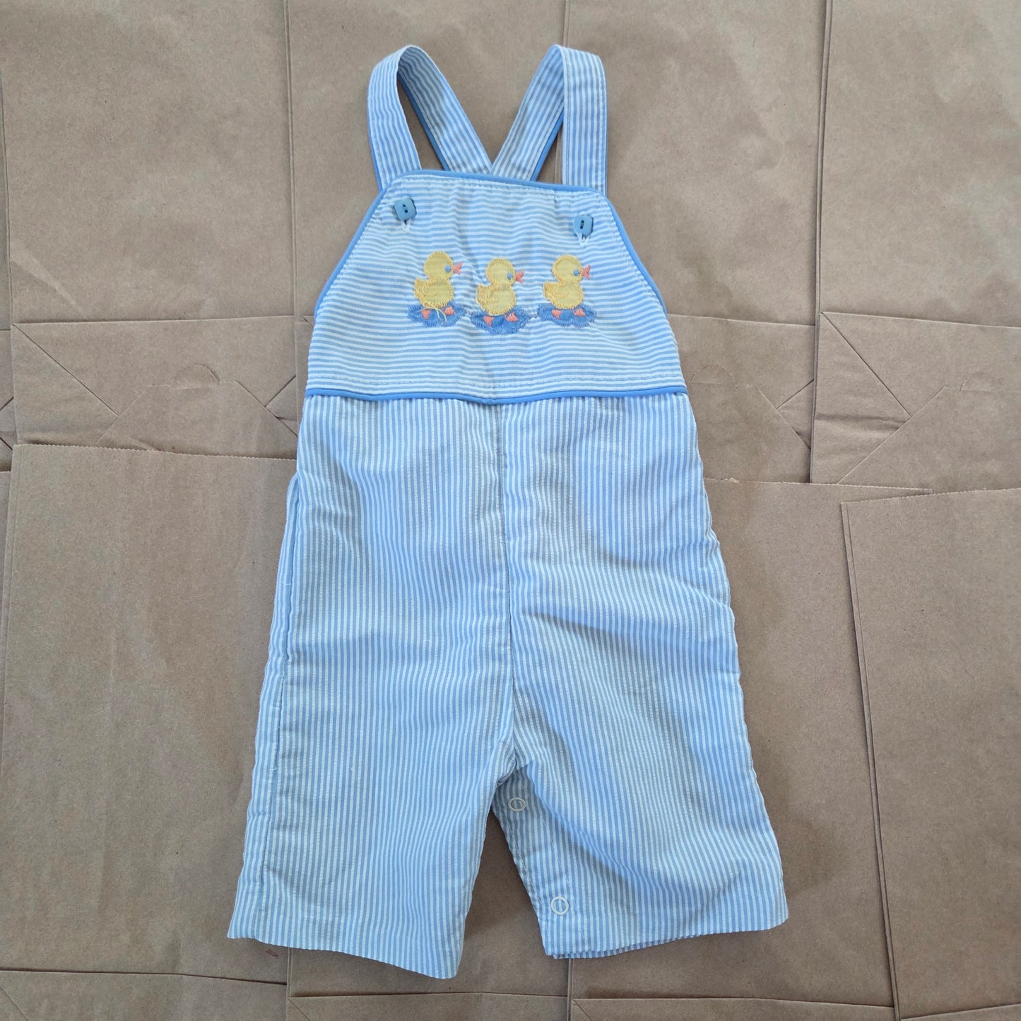 80s Vintage Healthtex Ducks Overalls 3-6 months