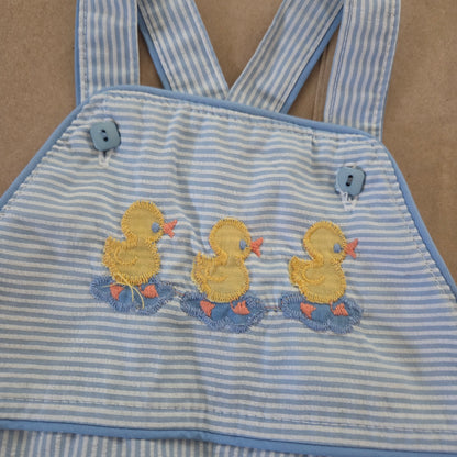 80s Vintage Healthtex Ducks Overalls 3-6 months