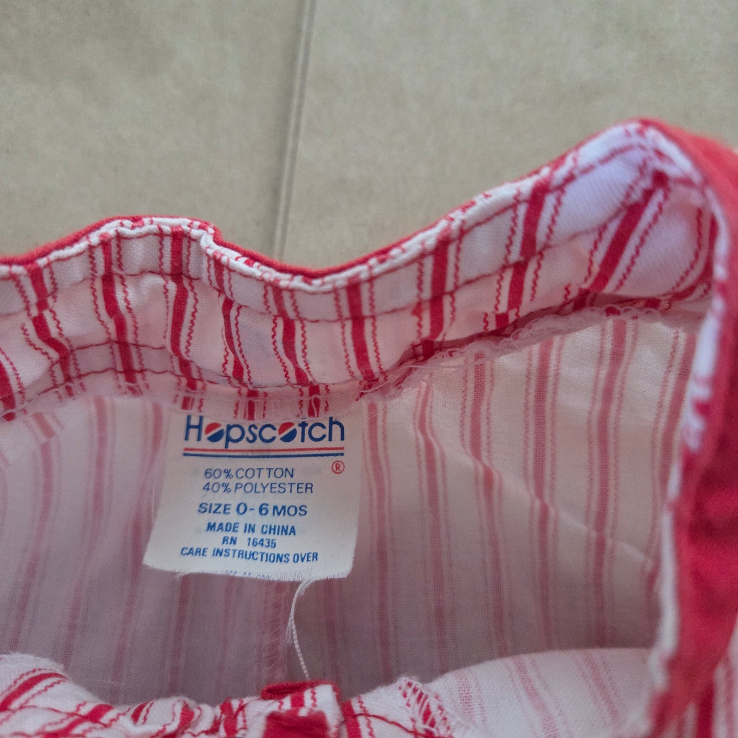 80s/90s Vintage Baseball Striped Romper 3-6 months