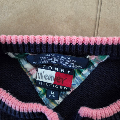90s Vintage Tommy Hilfiger Floral Knit Cardigan kids 7/8
